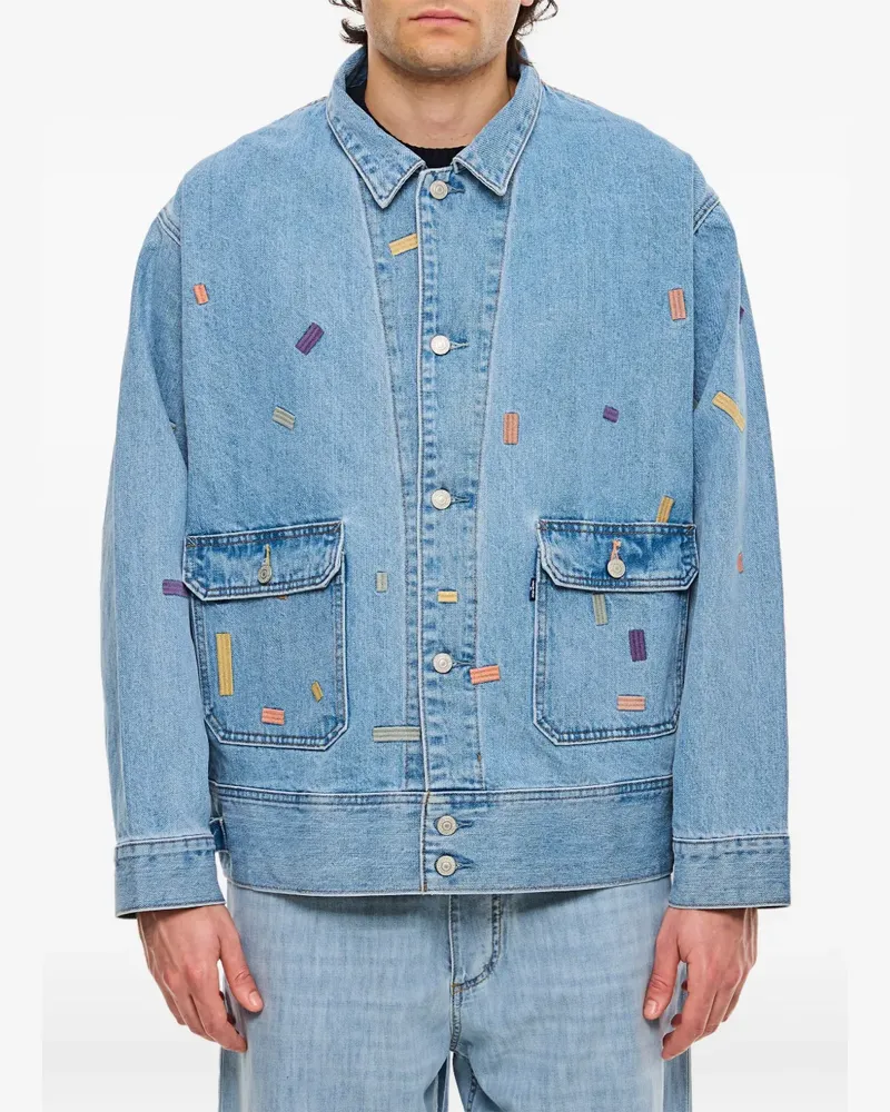 Levi's Made & Crafted Jeansjacke mit Patches - Blau Blau