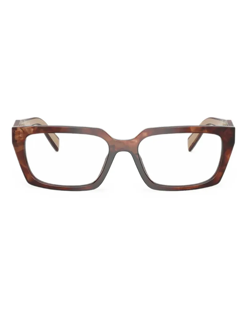 Prada Eckige Brille in Schildpattoptik - Braun Braun