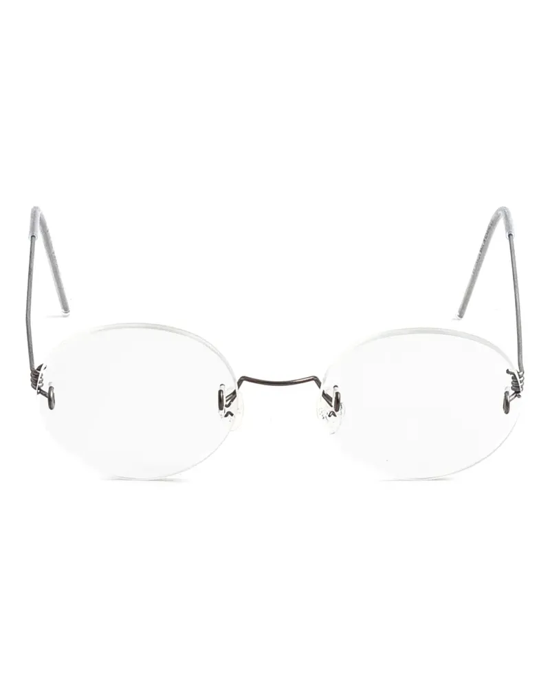 Lindberg Rahmenlose Brille mit runden Gläsern - Silber Silber