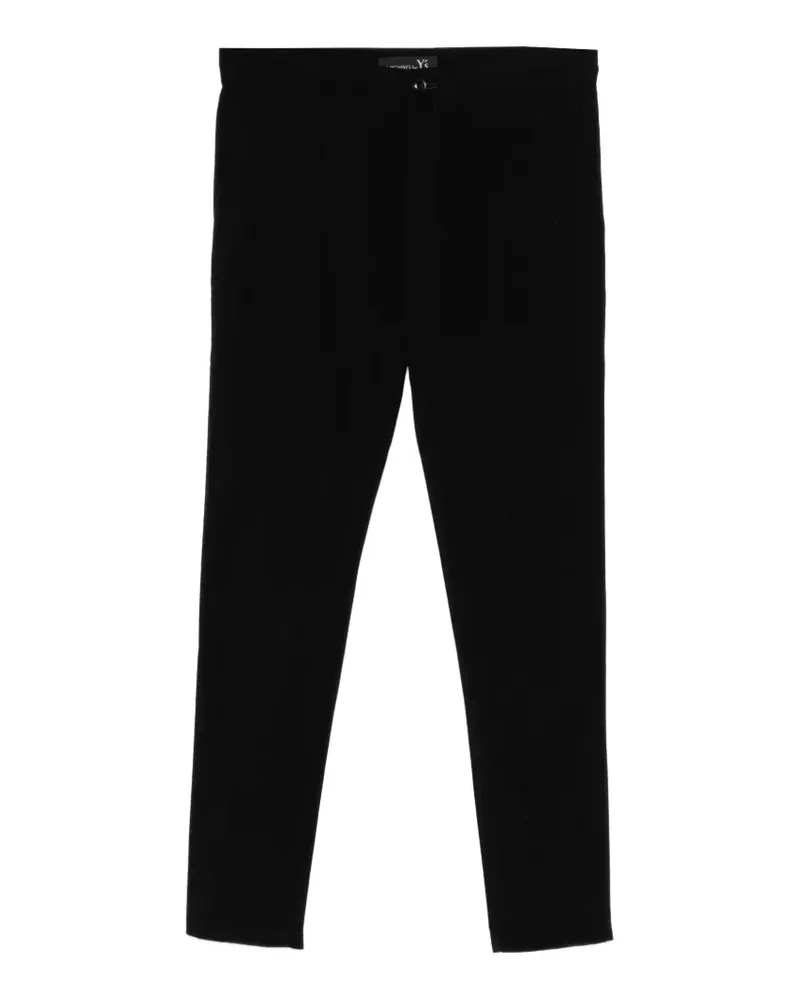 Yohji Yamamoto tapered-leg trousers - Schwarz Schwarz