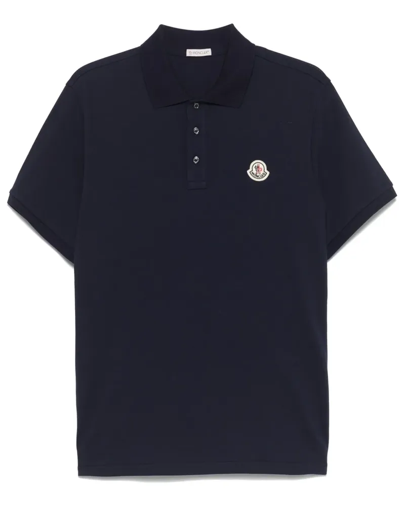Moncler Kurzärmeliges Poloshirt - Blau Blau