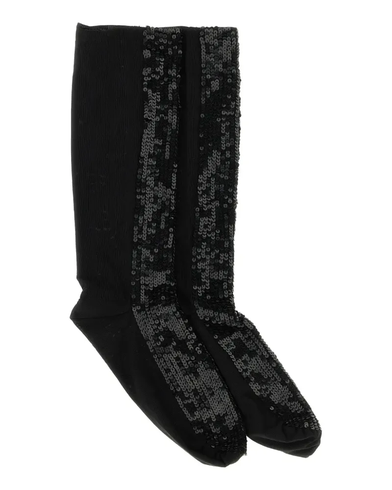 P.A.R.O.S.H. sequin-embroidered socks - Schwarz Schwarz