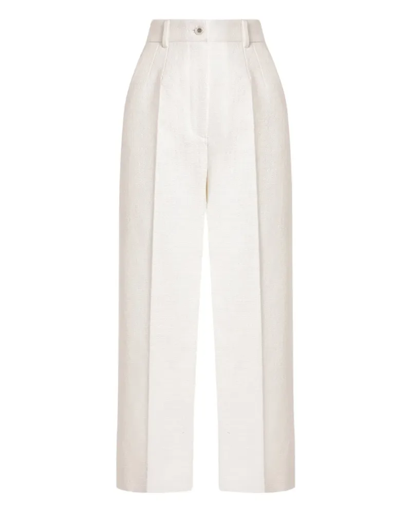 Dolce & Gabbana Klassische Tapered-Hose - Weiß Weiß