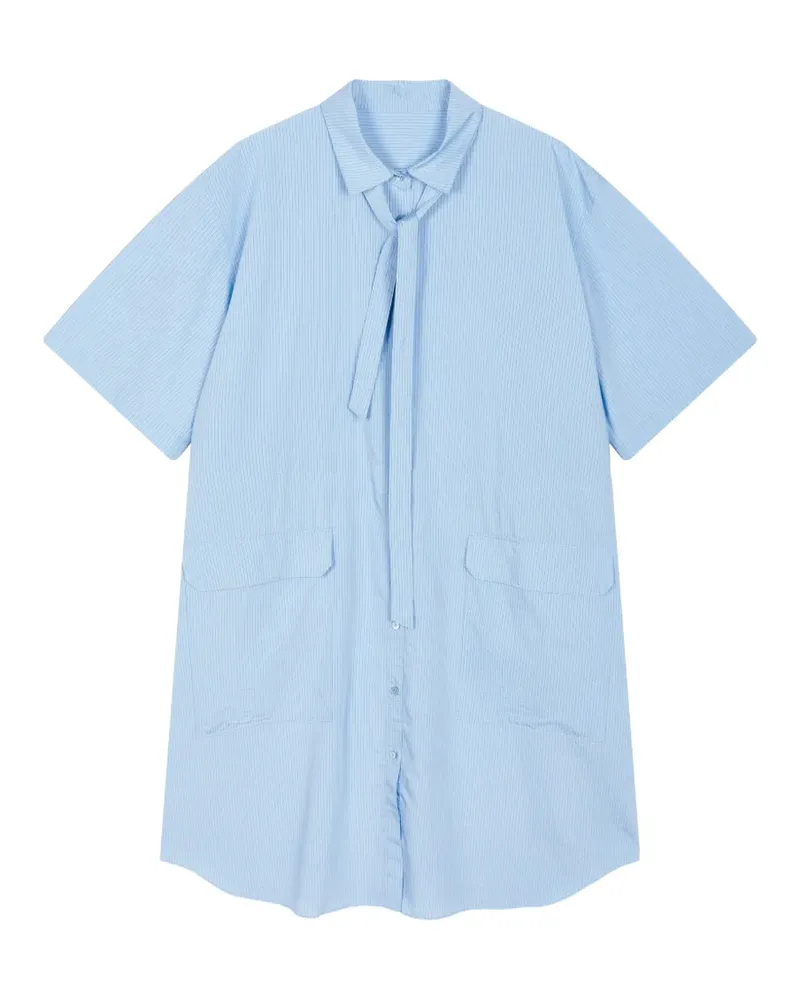 JNBY Hemdkleid mit Knitteroptik - Blau Blau