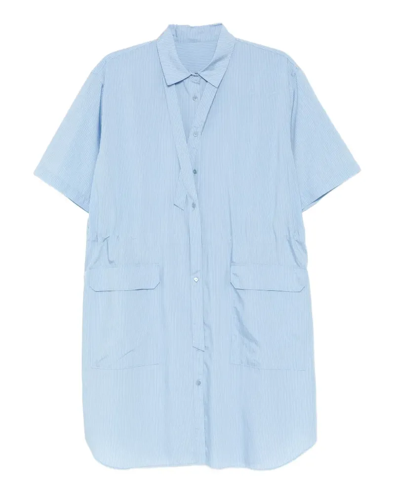 JNBY Hemdkleid mit Knitteroptik - Blau Blau