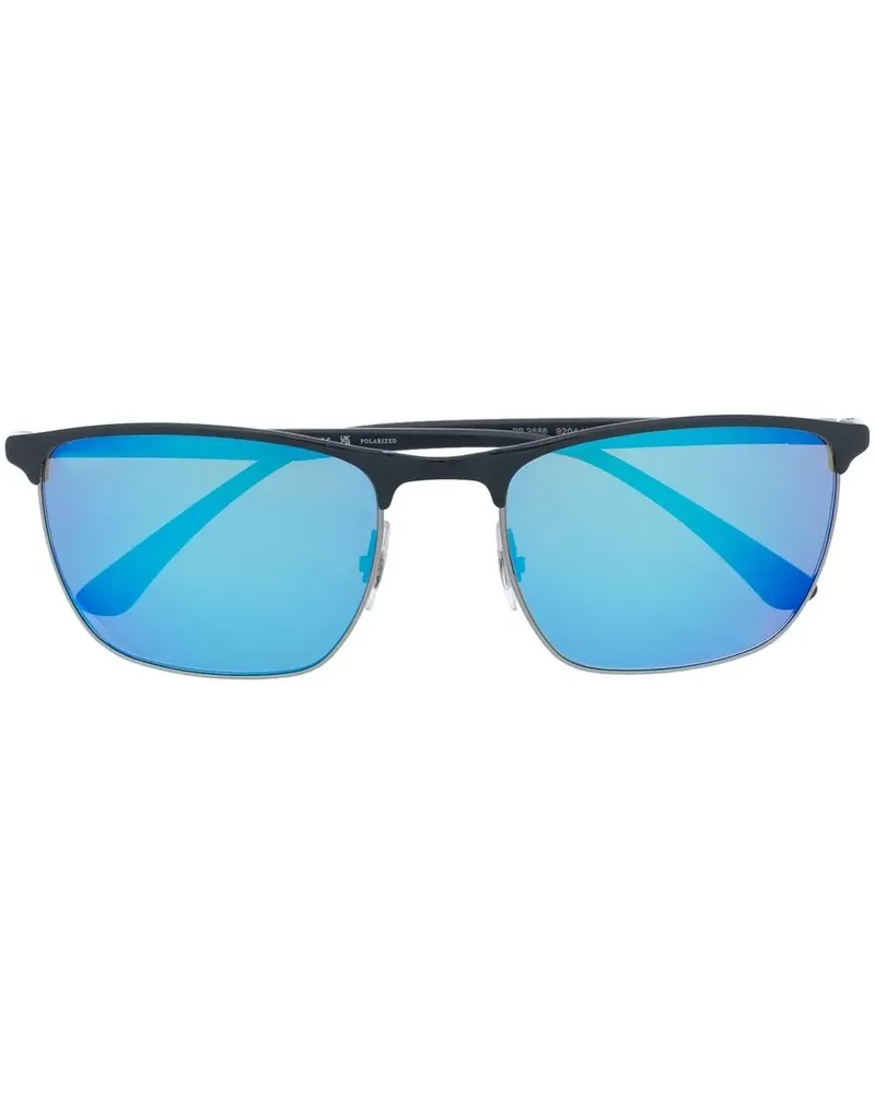 Ray Ban Sonnenbrille mit eckigem Gestell - Blau Blau