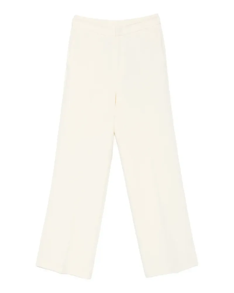 Twin-Set pressed-crease wide-leg trousers - Nude Nude