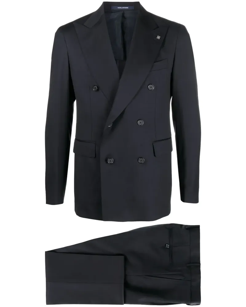 Tagliatore Doppelreihiger Anzug - Blau Blau