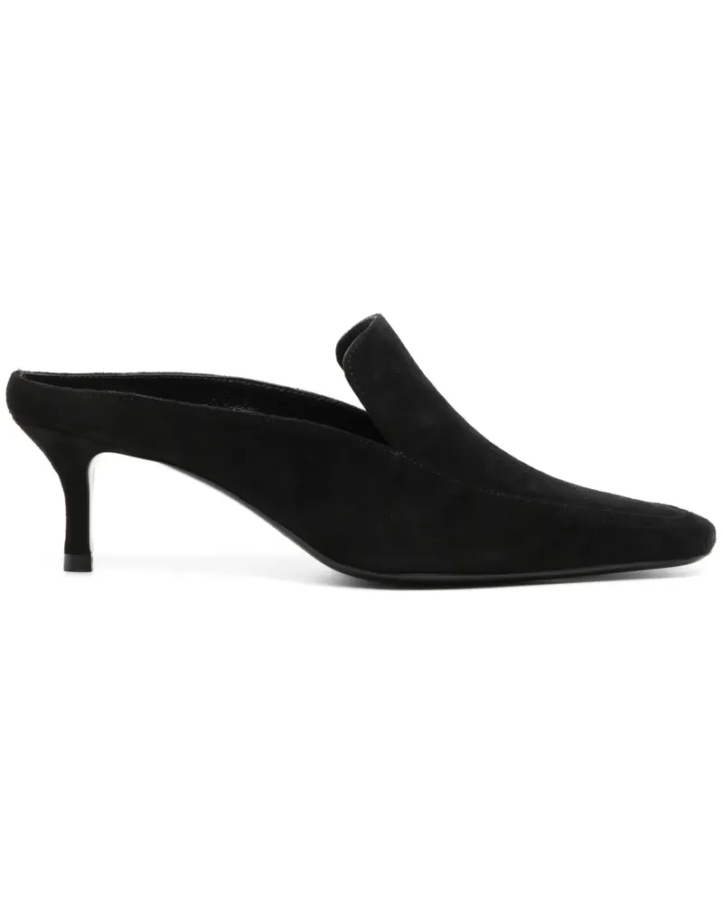 REJINA PYO Kitten Mules 60mm - Schwarz Schwarz