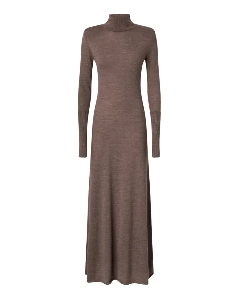 Pinko Midikleid mit Rollkragen - Braun Braun