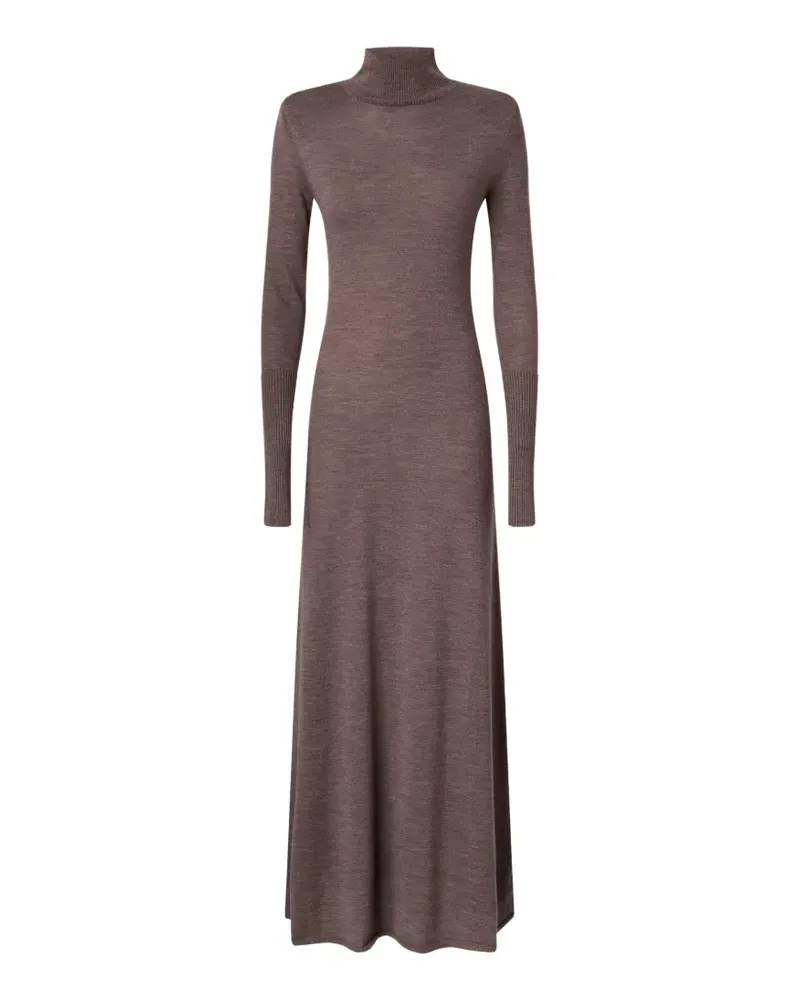 Pinko Midikleid mit Rollkragen - Braun Braun