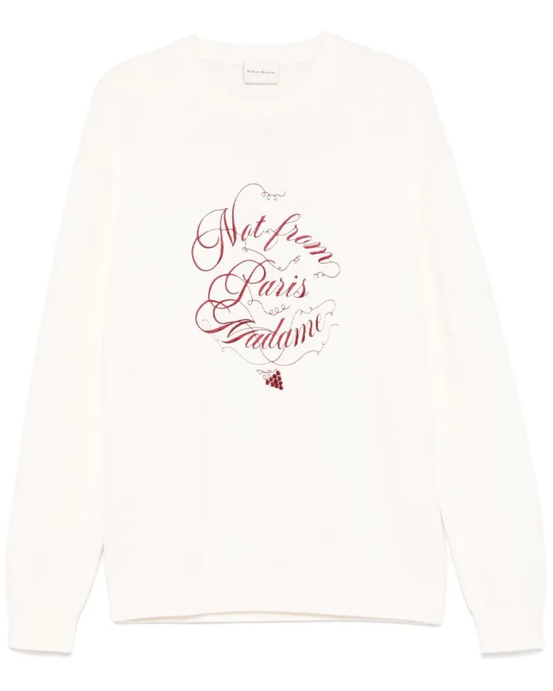 Drôle de Monsieur Le Slogan Vignes Pullover - Nude Nude