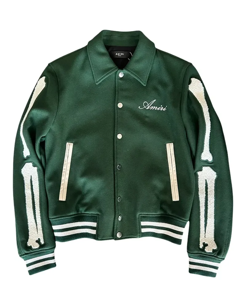 Amiri Bones Collegejacke - Grün Grün