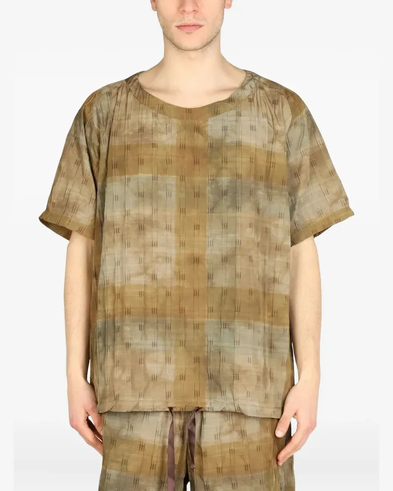 NEEDLES Texturiertes T-Shirt - Braun Braun