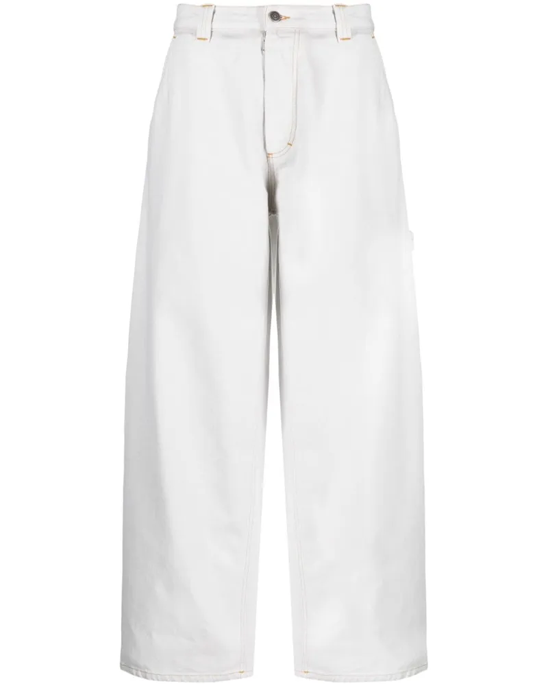 Maison Margiela Halbhohe Wide-Leg-Jeans - Blau Blau