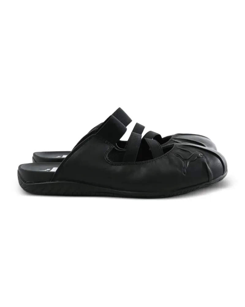 Puma Speedcat elasticated strap mules - Schwarz Schwarz