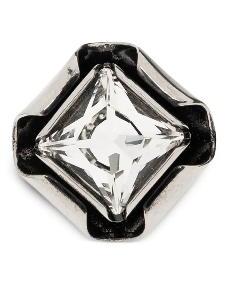 Givenchy crystal-embellished geometric ring - Silber Silber
