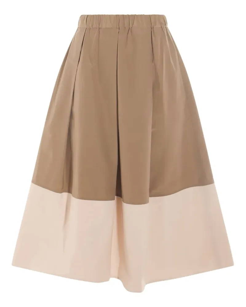 Antonelli Firenze Midirock in Colour-Block-Optik - Nude Nude