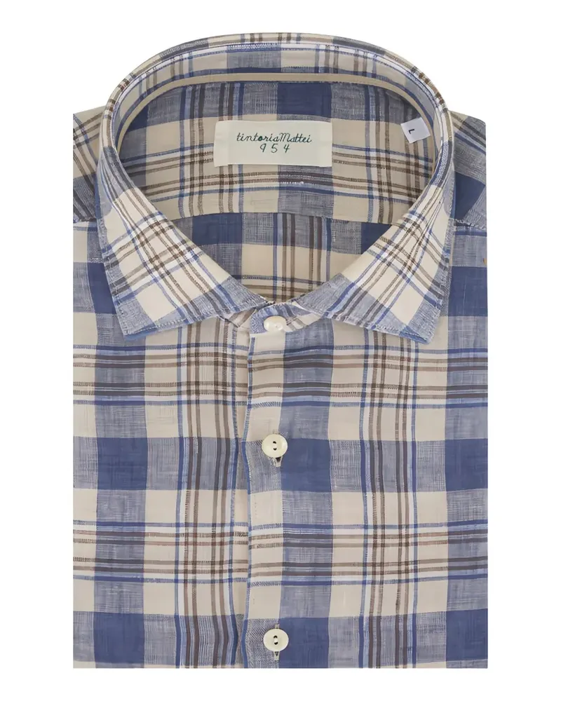 Tintoria Mattei Kariertes Hemd - Nude Nude