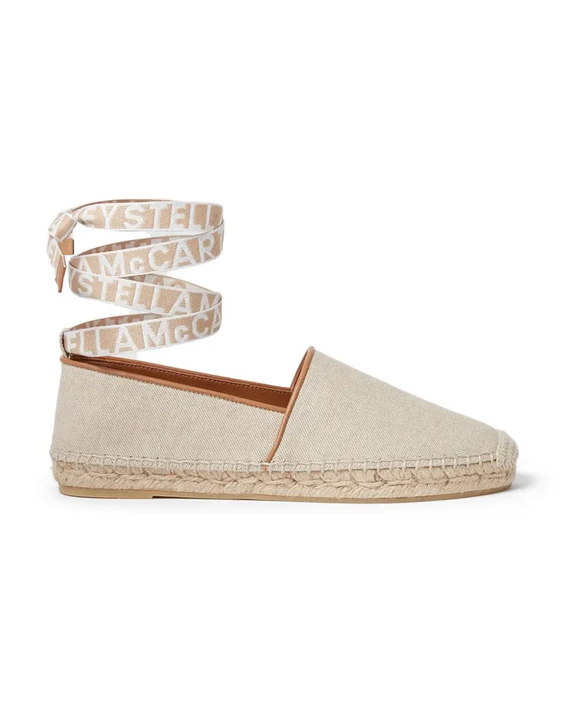 Stella McCartney Espadrilles mit Logo - Nude Nude