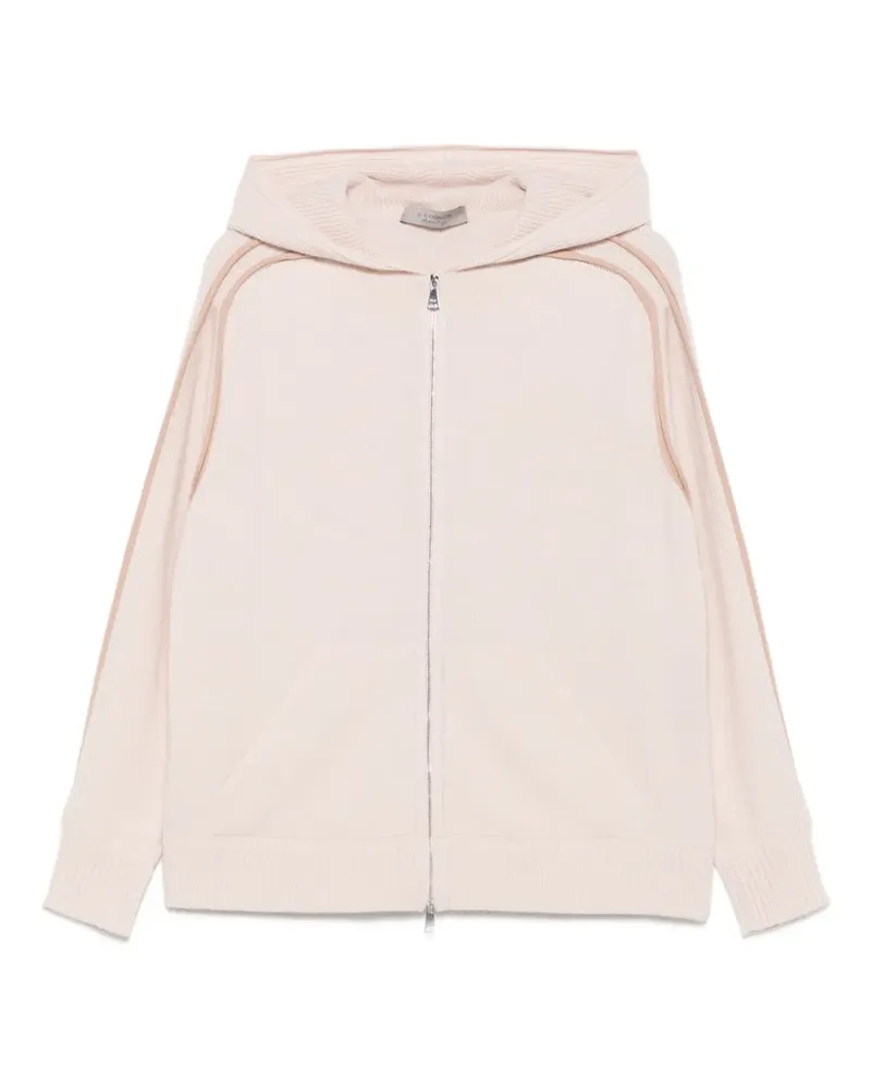 D.EXTERIOR Kapuzencardigan mit Reißverschluss - Nude Nude