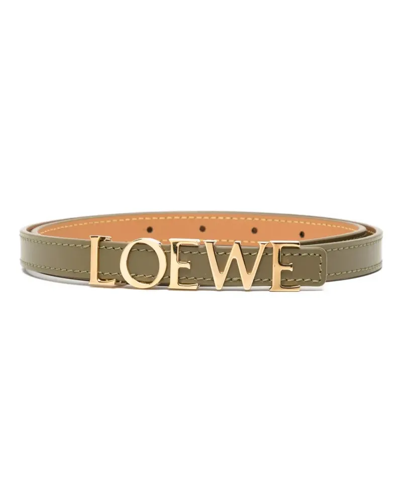 Loewe Gürtel mit Logo - Grün Grün