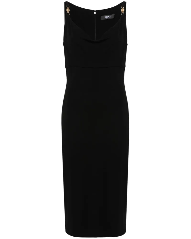 Versace Medusa Midikleid - Schwarz Schwarz