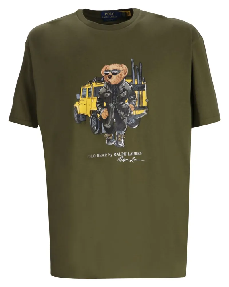 Ralph Lauren T-Shirt mit Polo Bear-Print - Grün Grün