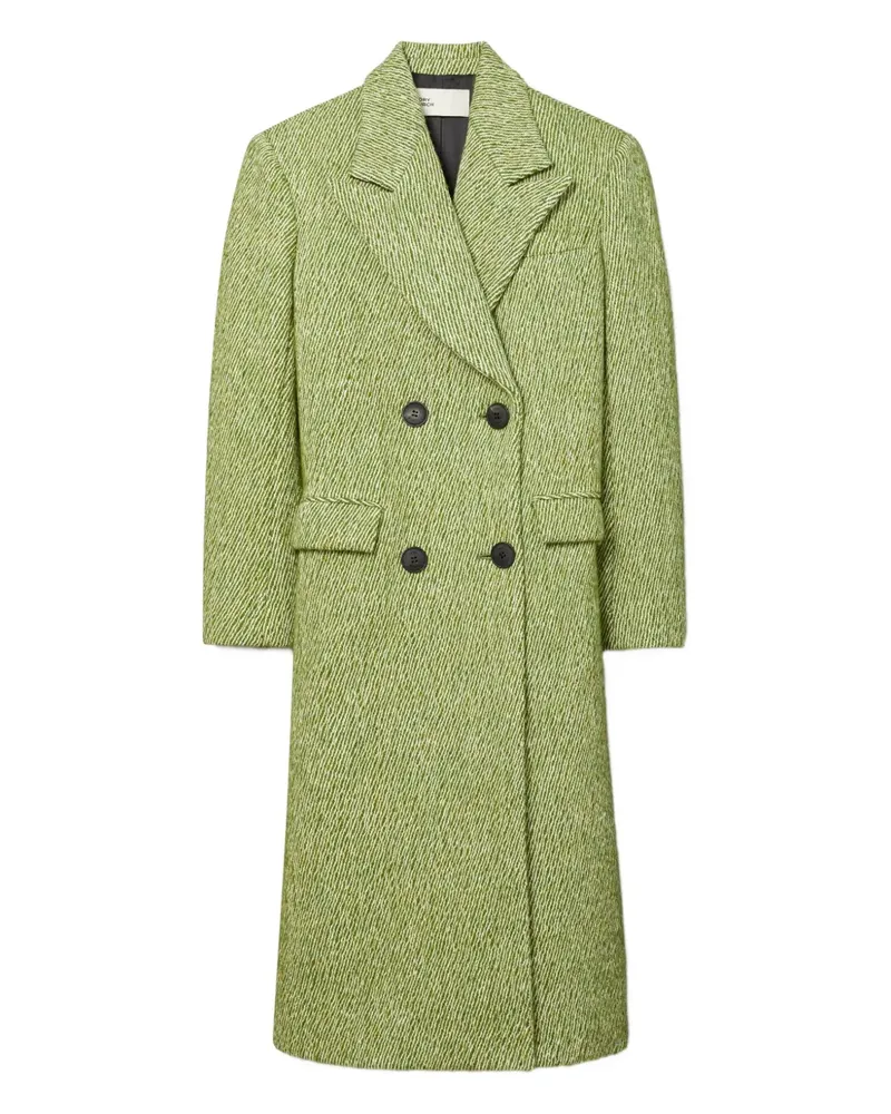 Tory Burch Doppelreihiger Mantel - Grün Grün