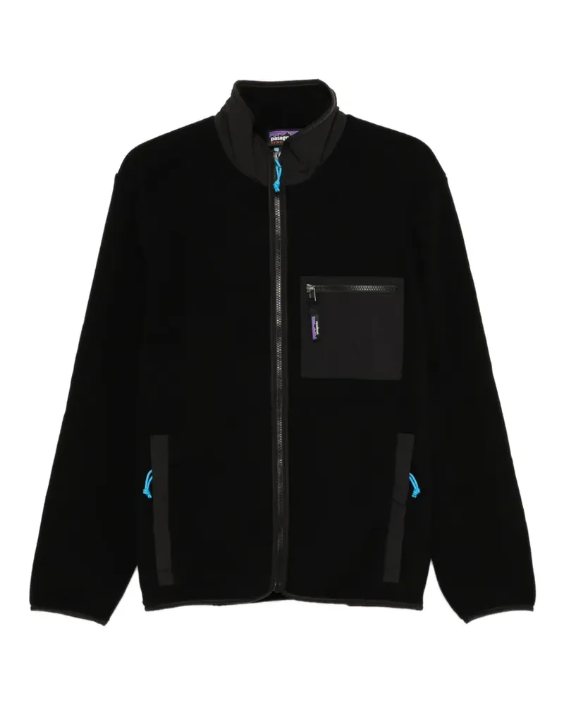Patagonia Synchilla Jacke mit Tasche - Schwarz Schwarz