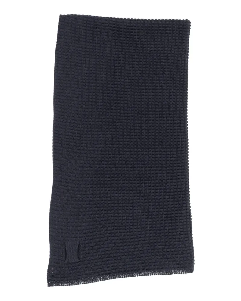 Hannes Roether textured scarf - Blau Blau