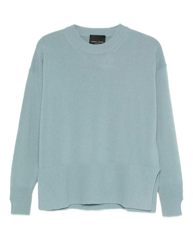 Roberto Collina Pullover mit Rundhalsausschnitt - Blau Blau