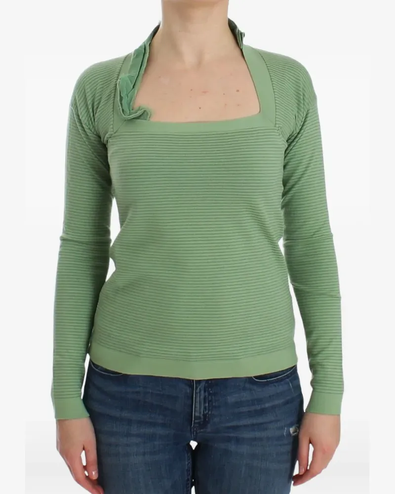Ermanno Scervino Gestreifter Pullover - Grün Grün