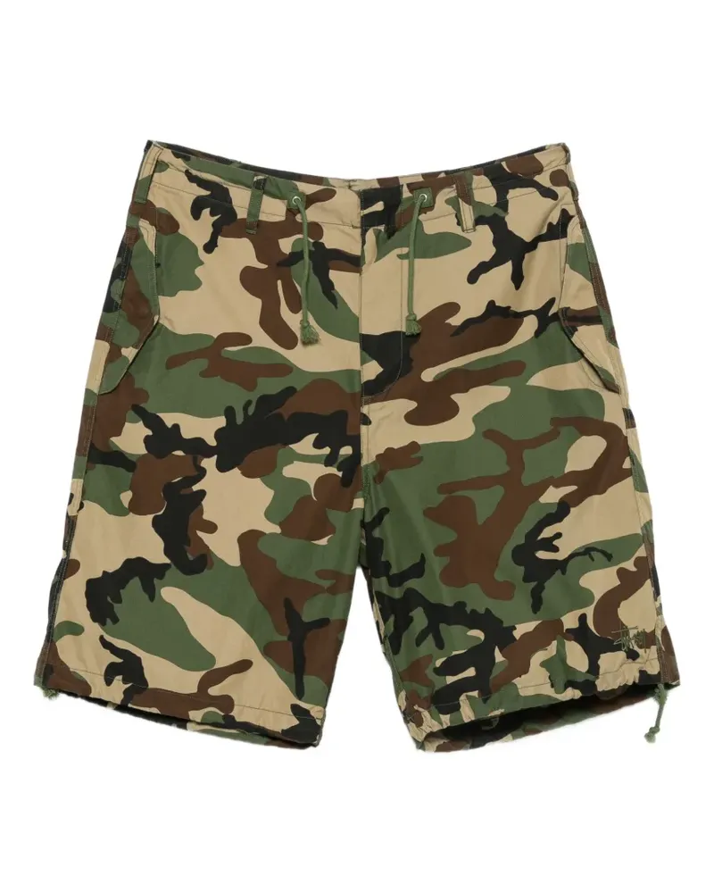 Stüssy Surplus camouflage-print shorts - Grün Grün
