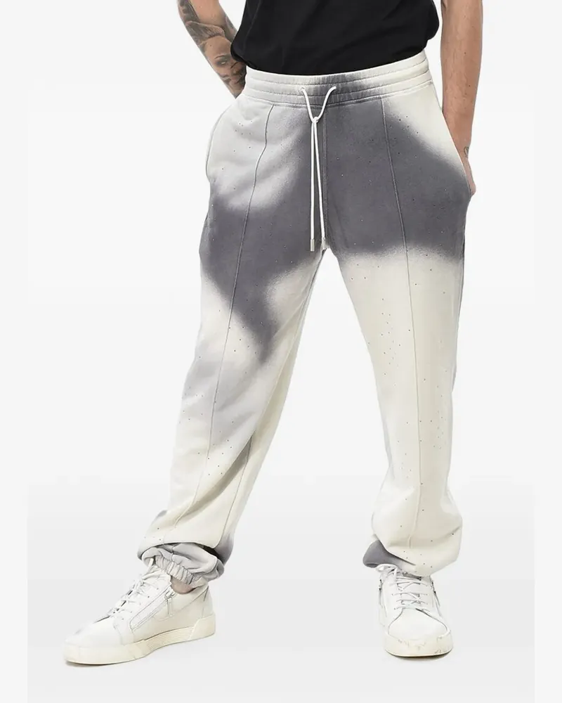 OFF-WHITE Jogginghose mit Batikmuster - Weiß Weiß