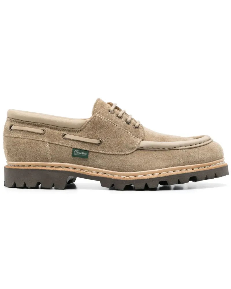Paraboot Segelschuhe aus Wildleder - Nude Nude
