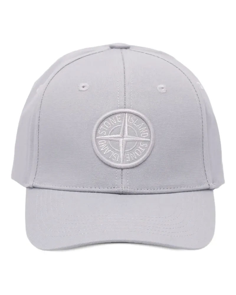 Stone Island Baseballkappe mit Kompass-Patch - Grau Grau