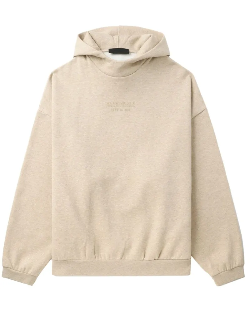 Fear of God Hoodie aus Jersey mit Logo-Prägung - Nude Nude