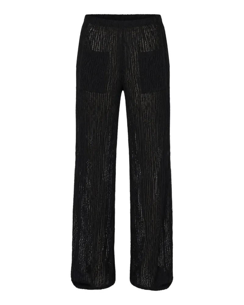Banana Moon Osmoze Beachsoul crochet-knit trousers - Schwarz Schwarz