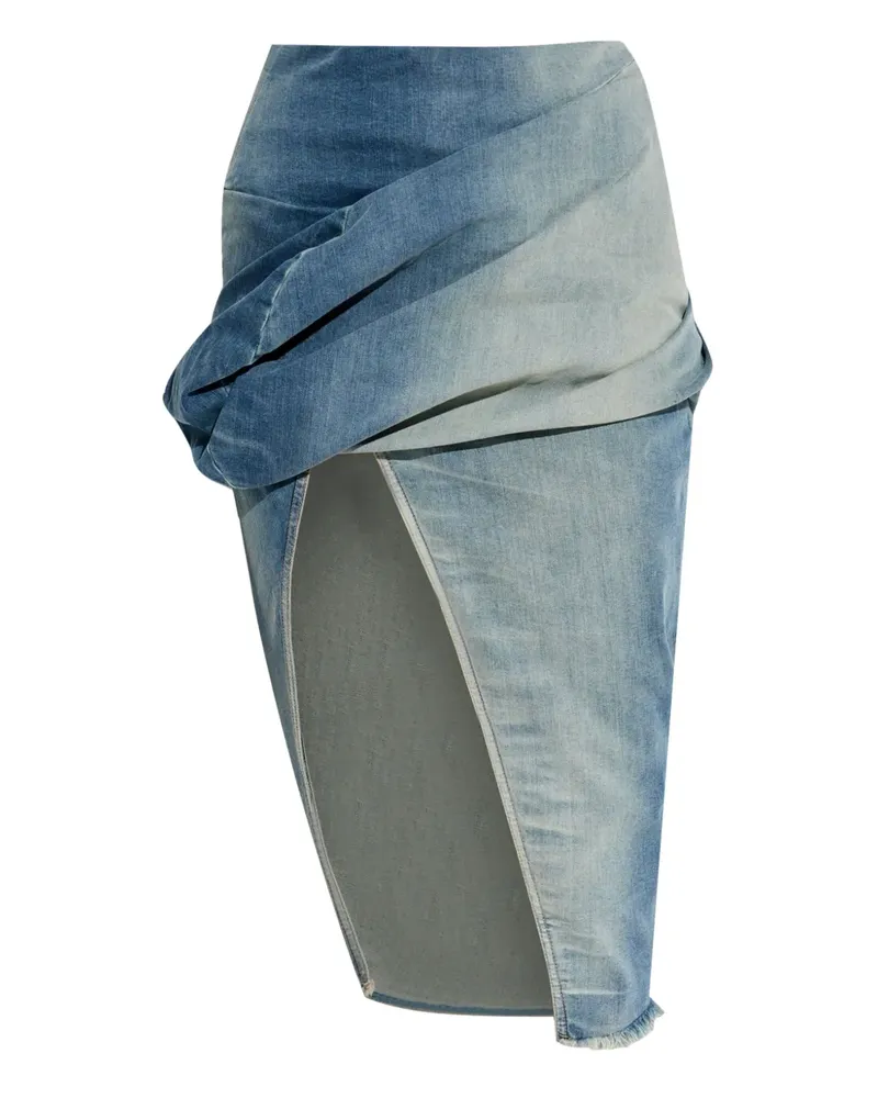 DRKSHDW by Rick Owens Low Twist Midirock - Blau Blau