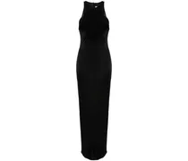 Ärmelloses Maxikleid - Schwarz
