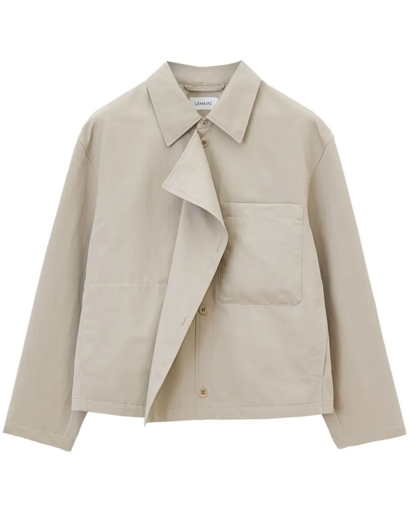 Christophe Lemaire Asymmetrische Jacke mit kastigem Schnitt - Nude Nude