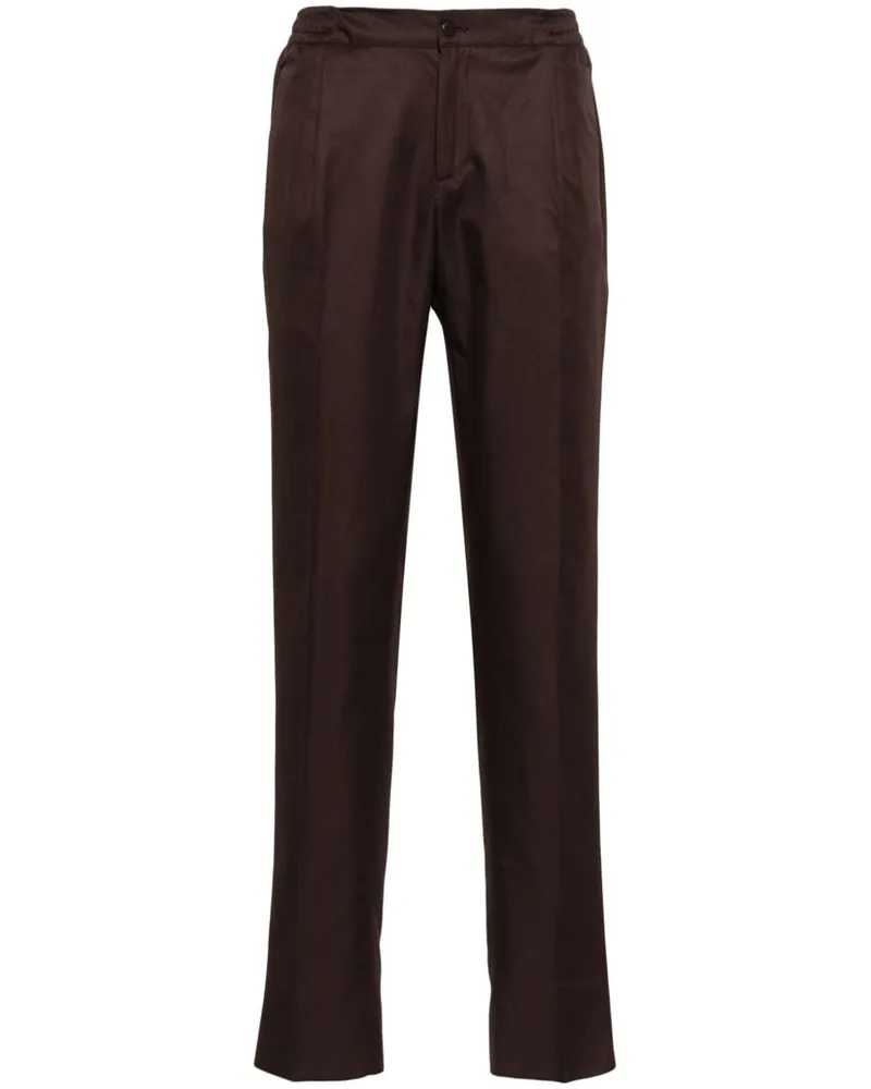Kiton Tapered-Hose mit Stretchbund - Braun Braun