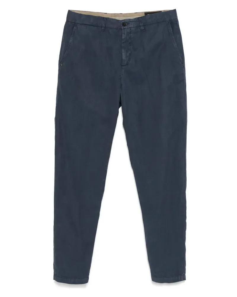 PLAN C Hose mit geradem Bein - Blau Blau
