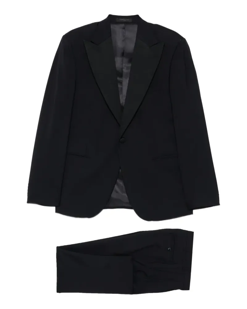 Corneliani peak-lapel single-breasted suit - Blau Blau
