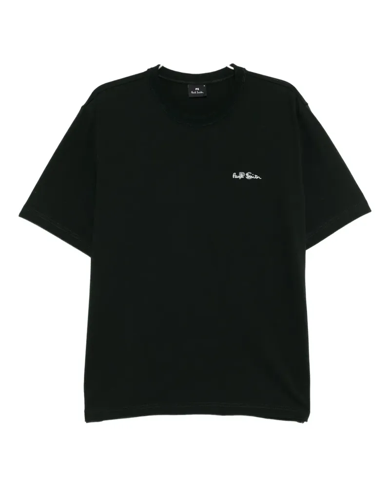Paul Smith T-Shirt mit Logo-Stickerei - Grün Grün