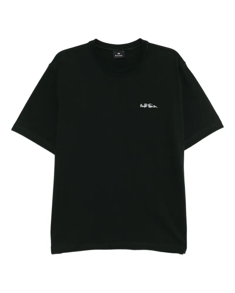 Paul Smith T-Shirt mit Logo-Stickerei - Grün Grün