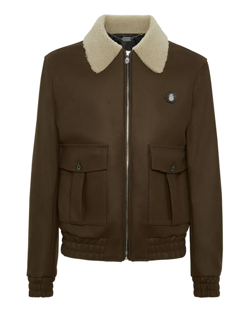 Billionaire Jacke mit Shearling-Kragen - Braun Braun