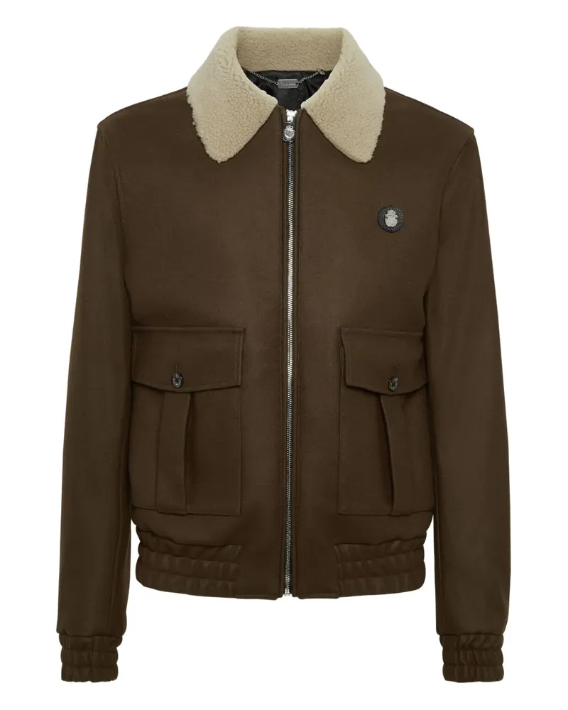 Billionaire Jacke mit Shearling-Kragen - Braun Braun