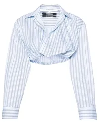 Jacquemus Gestreiftes La Chemise Bahia Hemd Blau